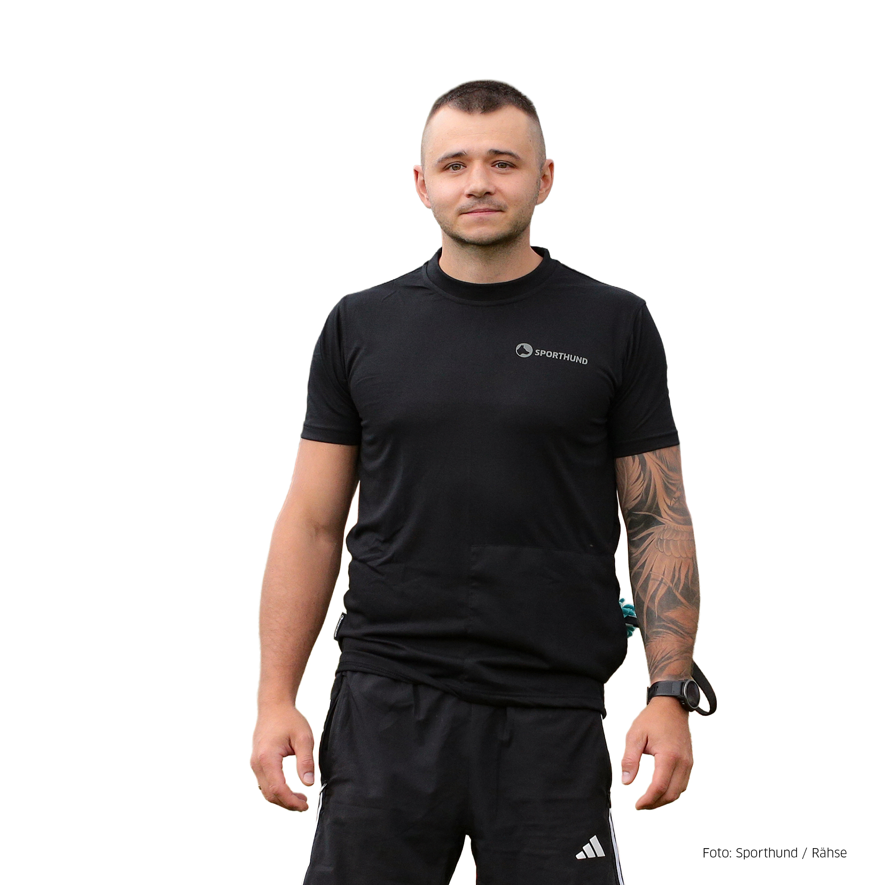 Sporthund Taschenshirt schwarz 2XL