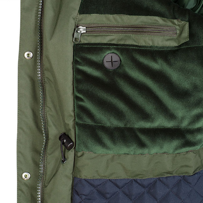 DOGGER Parka Damen Dunkelgrün