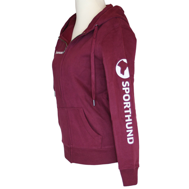 SPORTHUND Sweat Jacke Damen Dark Cherry