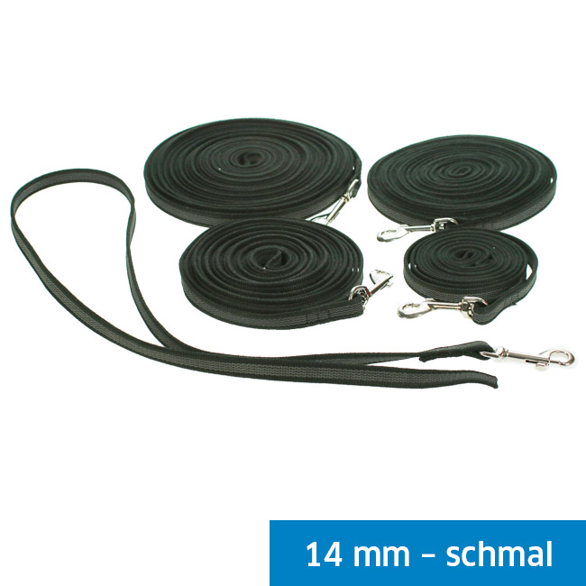 Gummierte Nylonleine schmal (14mm)
