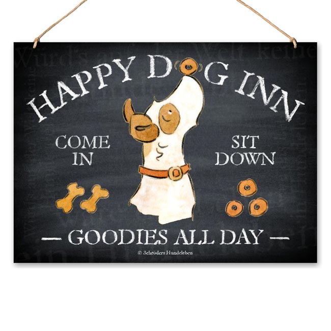 Dekoschild: Happy Dog Inn
