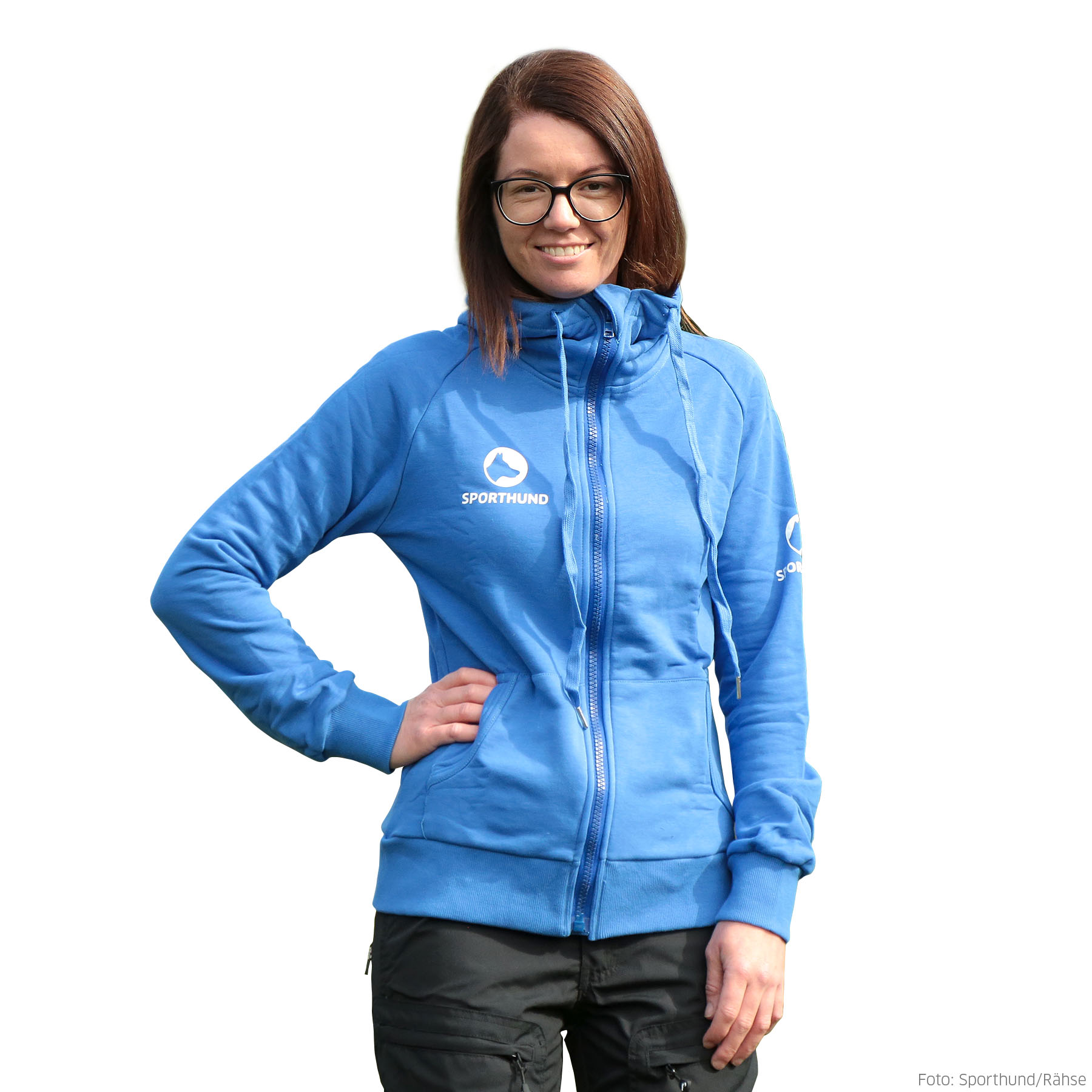 Sporthund Zip-Jacke mit Taschen Damen