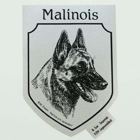 Aufkleber Wappen Malinois