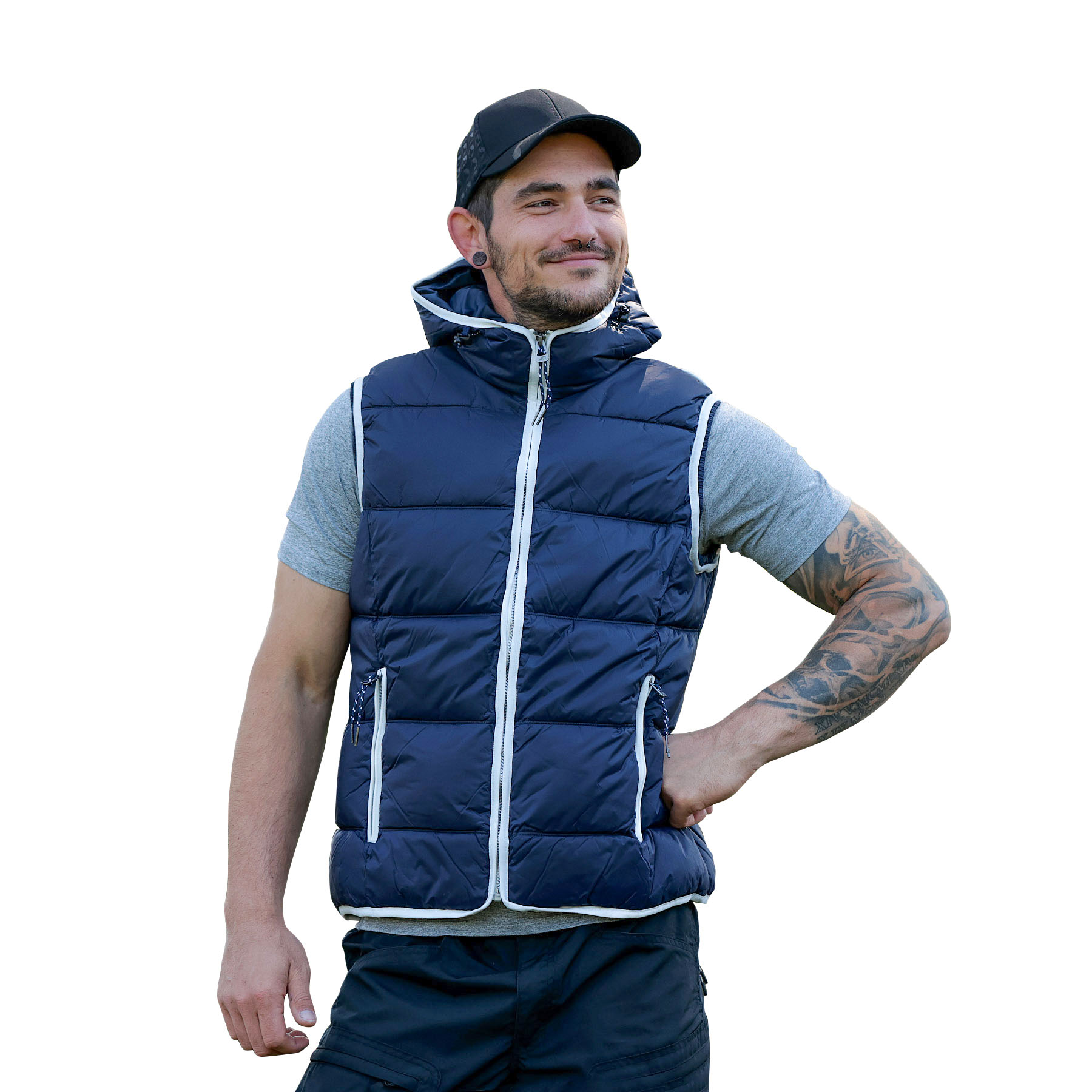 Maritime Weste Navy mit Stick SPORTHUND