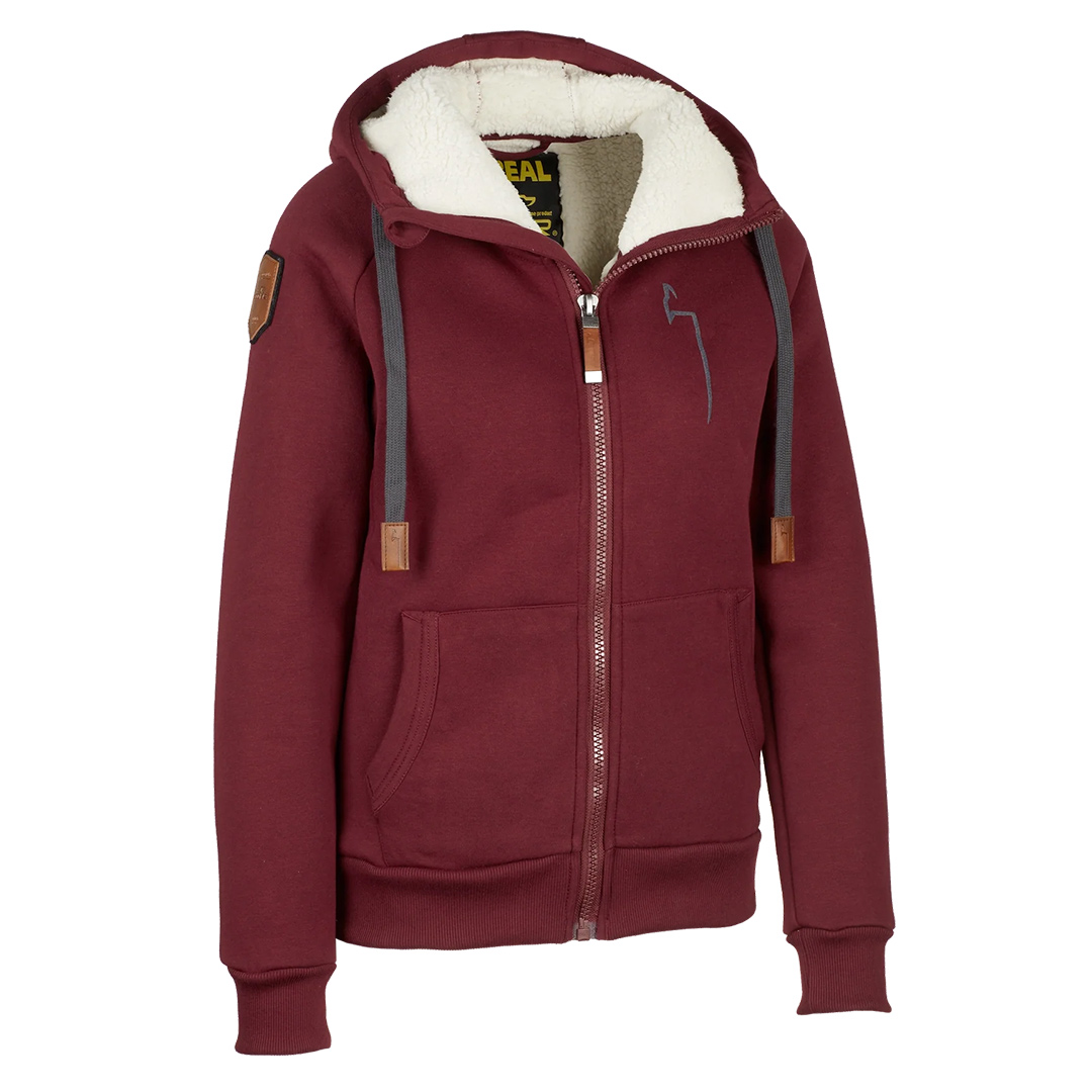 DOGGER Winterhoodie Damen granat