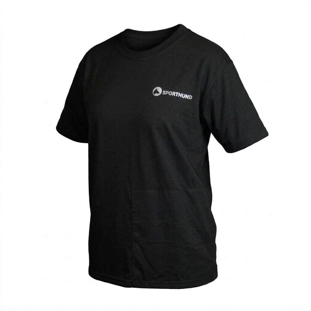 Sporthund Taschenshirt schwarz 2XL