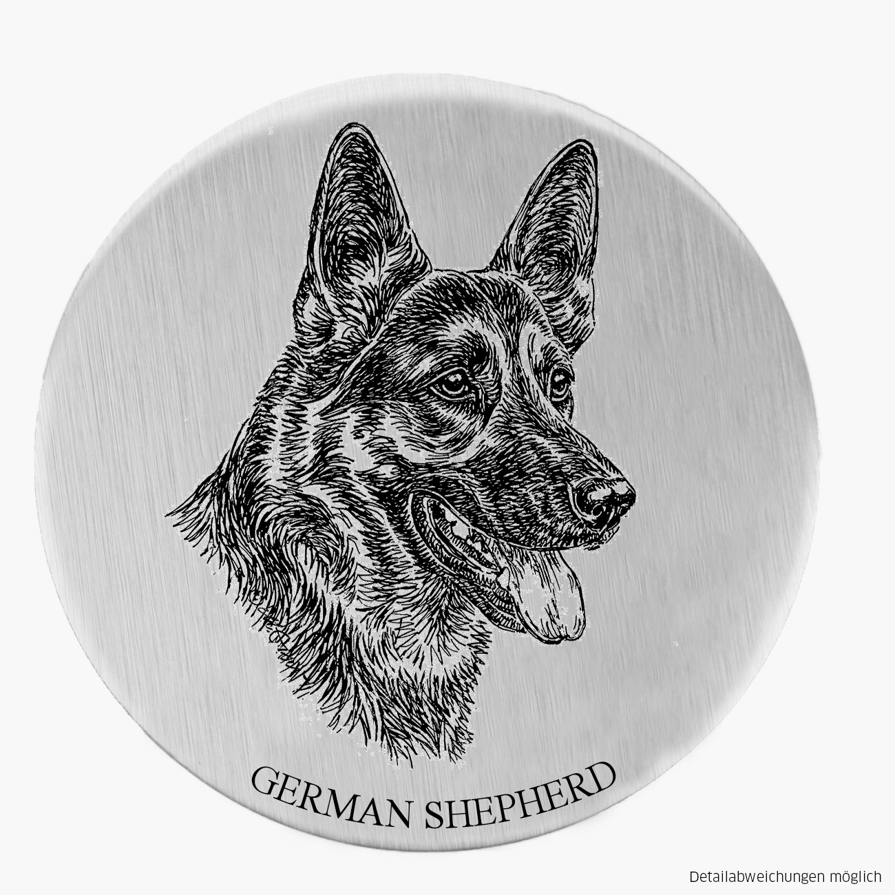 Alu-Plakette gr. German Shepherd